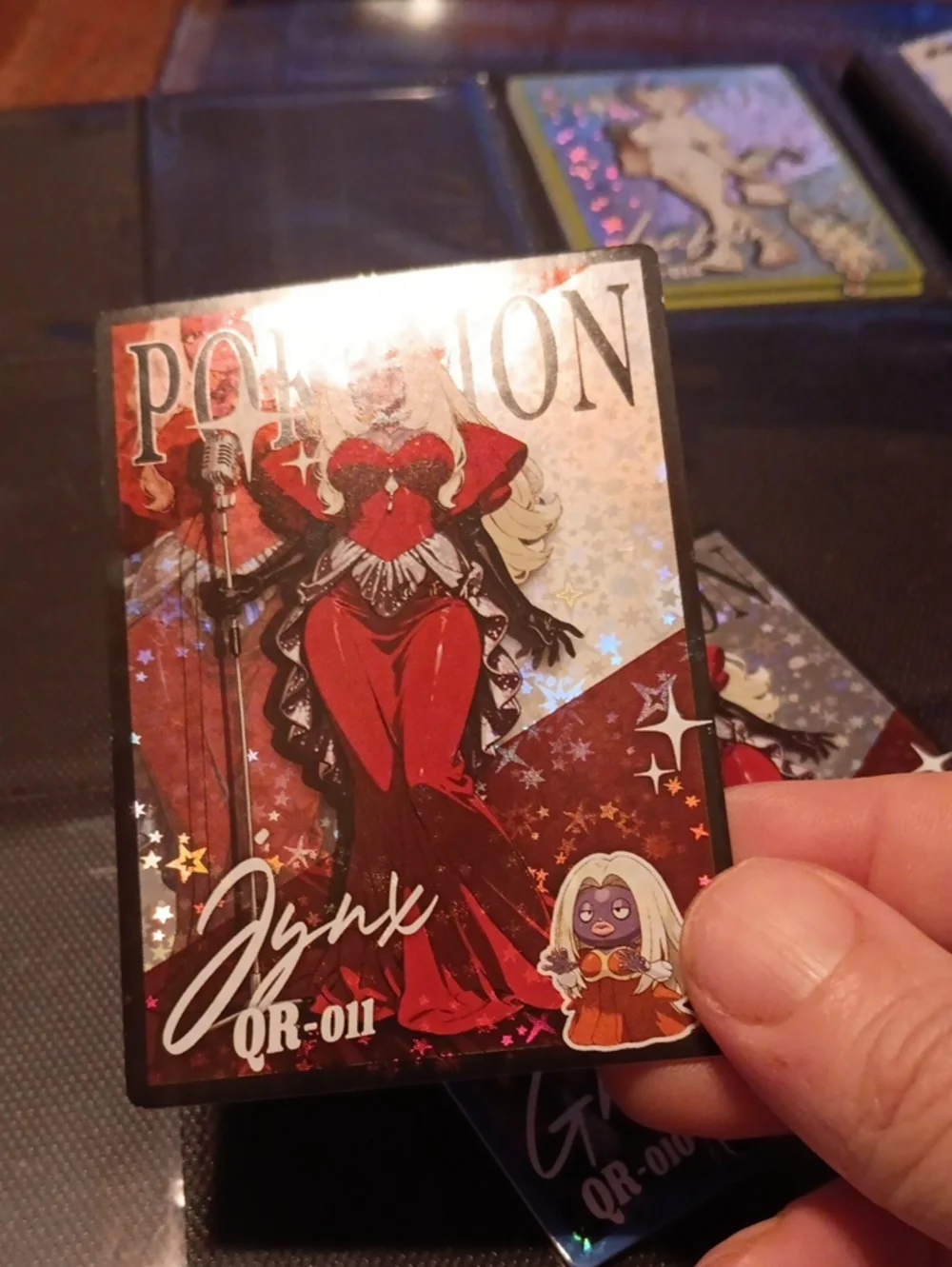 Pokemon Jynx Holographic Art Card - Red & Gold Accents